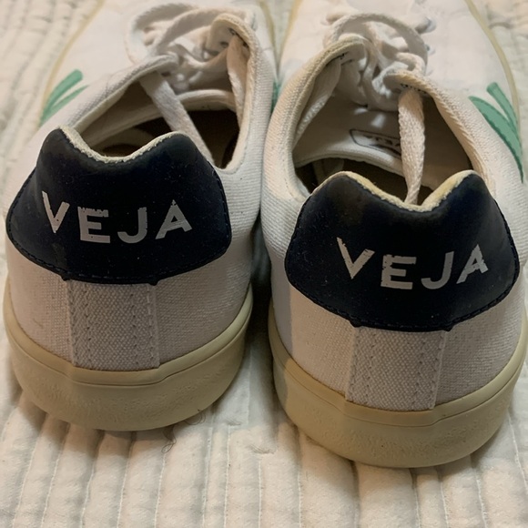Anthropologie Veja Esplar SE White and Green Sneakers - Picture 6 of 16
